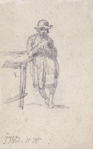 A Boy Leaning against a Table by James Ward